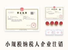 小规模纳税人企业注销